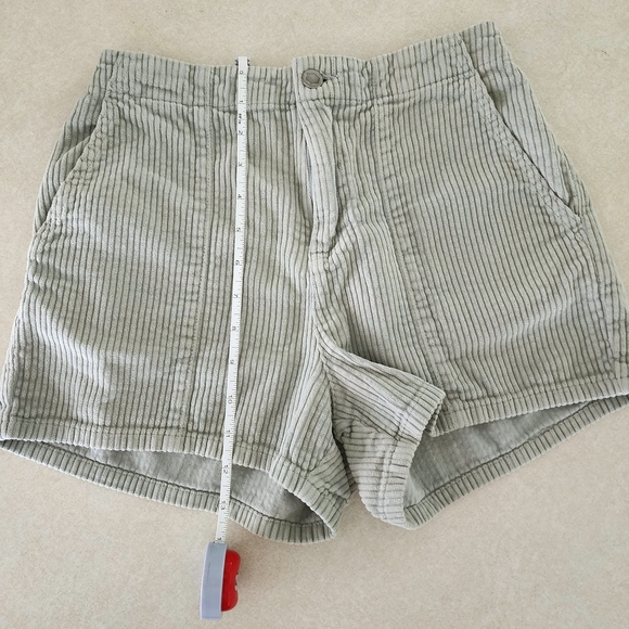RVCA Pants - RVCA Corduroy Light Sage Shorts Sz Small